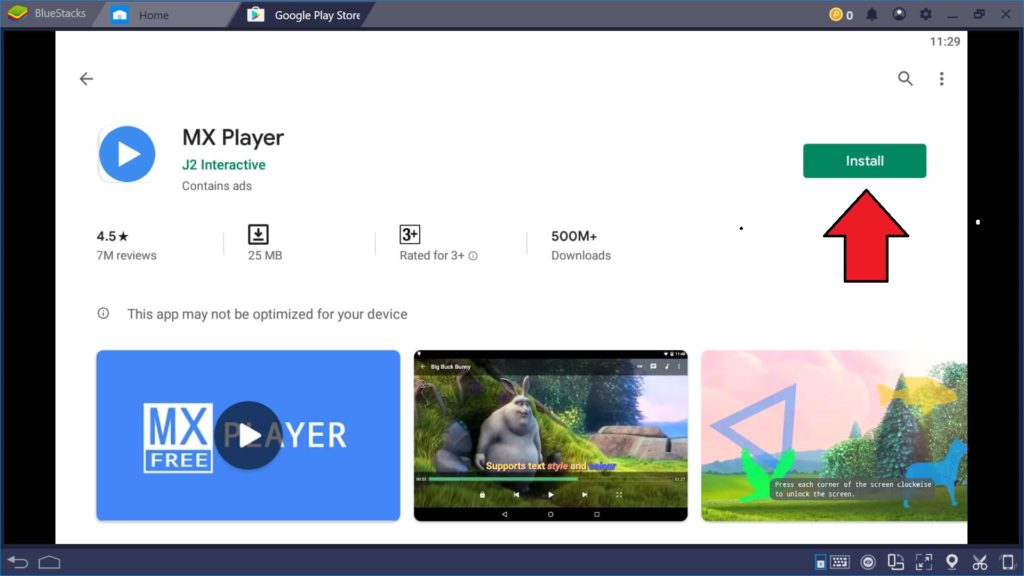 Install MX Player on PC