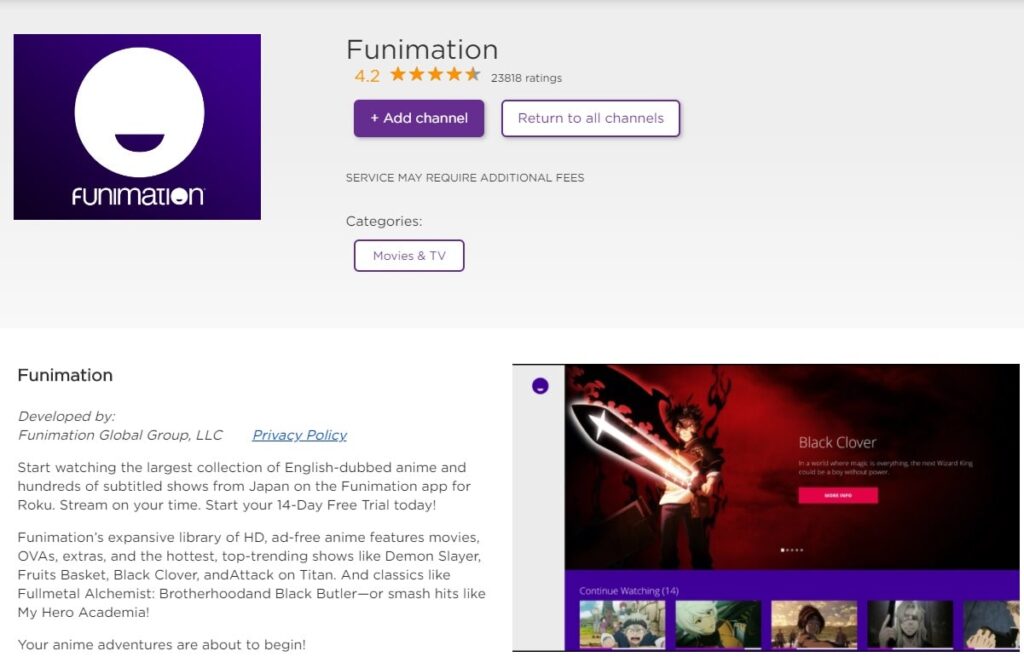 Funimation- Sites To Watch Anime